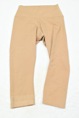 NOBULL Leggings Womens Small Beige Pull-On Cropped Stretch Athletic Gym